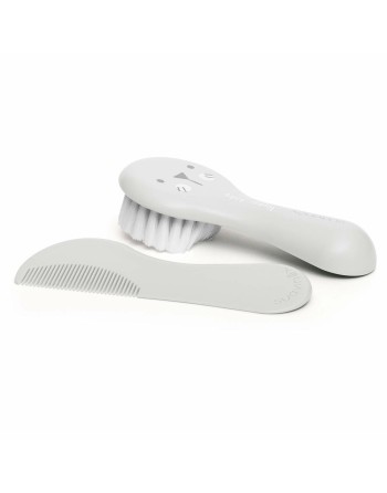 Set of combs/brushes Suavinex White (2 Pieces)