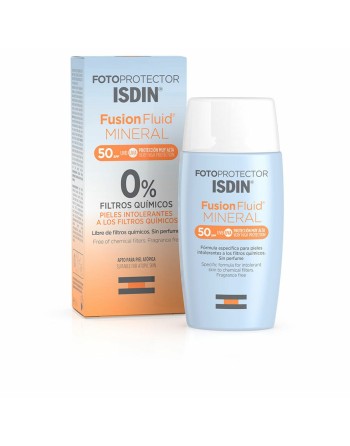 Solcreme til ansigtet Isdin Fotoprotector Fusion Fluid Mineral SPF 50+ 50 ml