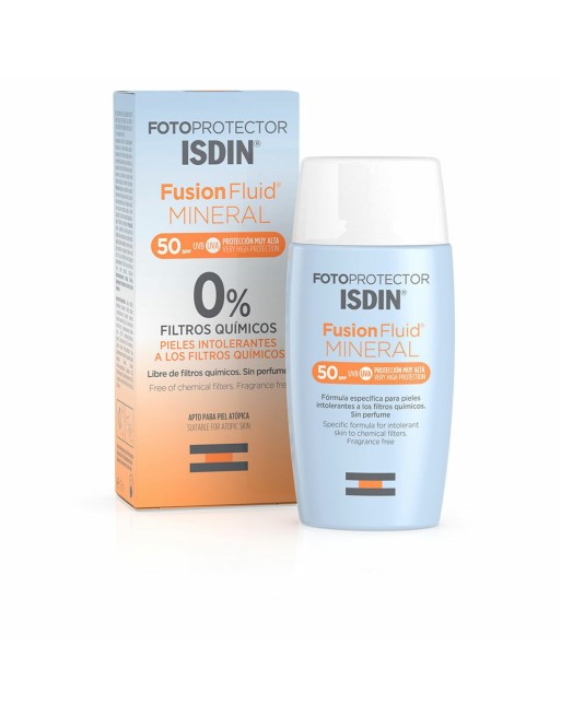 Écran solaire visage Isdin Fotoprotector Fusion Fluid Mineral SPF 50+ 50 ml