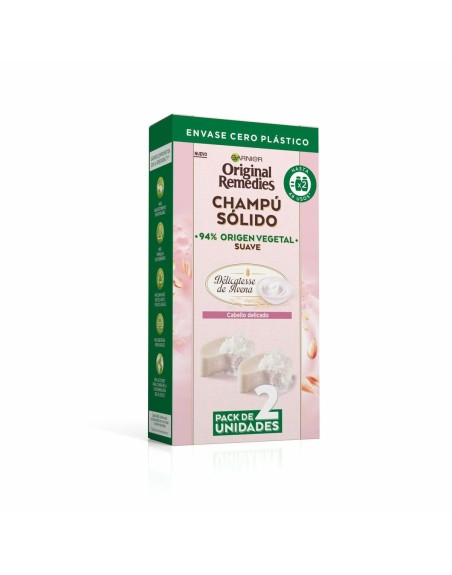 Shampoo Solido Garnier Original Remedies 2 x 60 g Avena