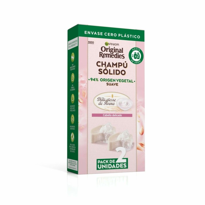 Shampoo Bar Garnier Original Remedies 2 x 60 g Havregryn