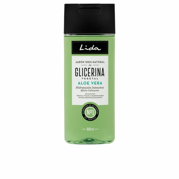 Flydende Sæbe til Kroppen med Aloe Vera Lida Jabón Natural 100 % naturlig 600 ml
