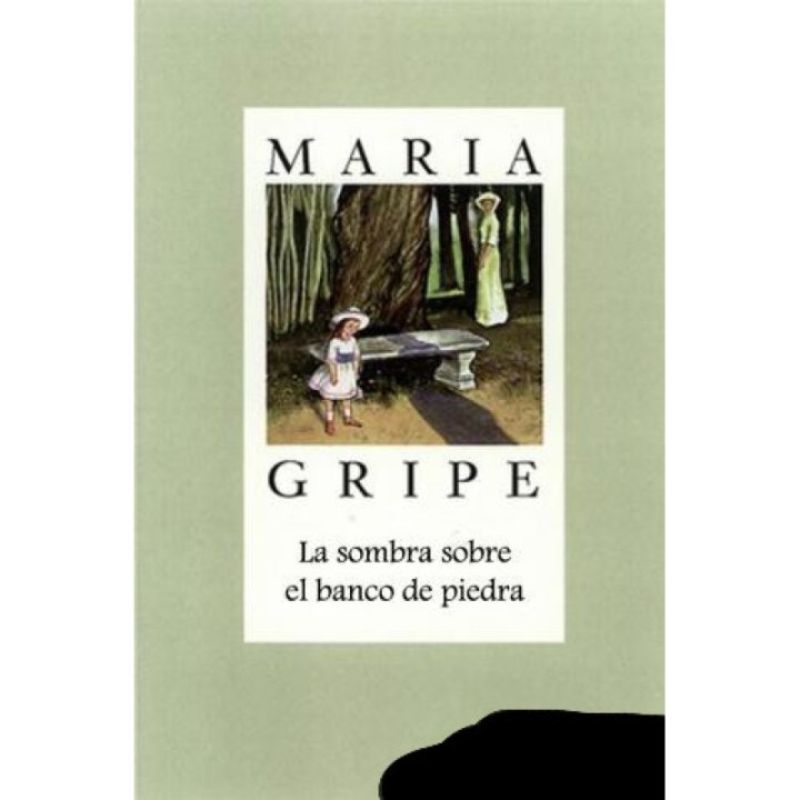 La sombra sobre el banco de piedra