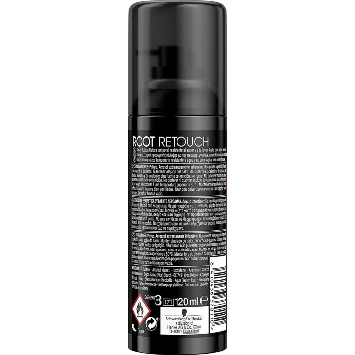 Spray Temporal Corrector de Raíces Schwarzkopf rojo cashmere (120 ml)