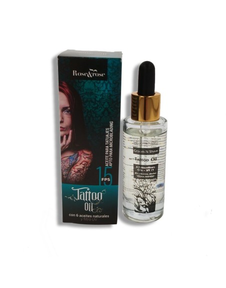 Kropsolie Rose & Rose 30 ml Spf 15 Tatoveringer