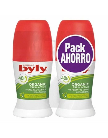 Déodorant Roll-On Organic Extra Fresh Activo Byly 8411104008458 (2 uds) (50 ml)