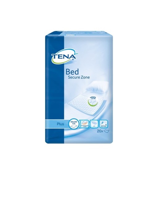 Protector para Incontinencia Tena Bed Secure Zone Plus 60 x 90 cm 20 Unidades
