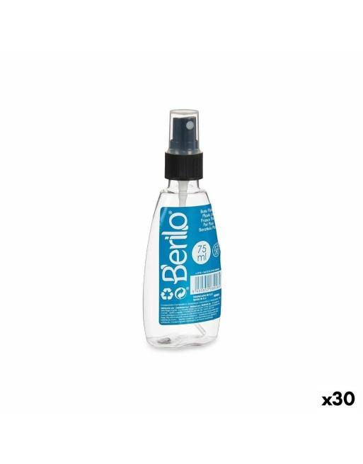 Forstøver Sort Gennemsigtig Plastik (75 ml) (30 enheder)