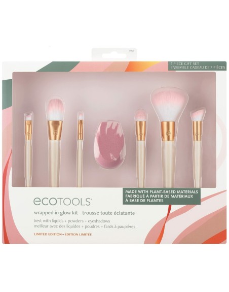Set of Make-up Brushes Ecotools Wrapped In Glow Limited edition 7 Pieces