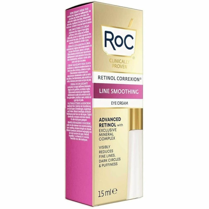 Crema Contorno Occhi Roc Line Smoothing Retinolo (15 ml)