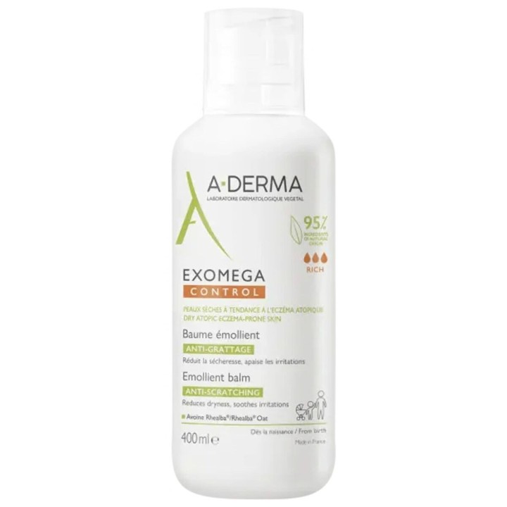 Emulsión Corporal Relajante A-Derma Exomega Control Bálsamo 400 ml