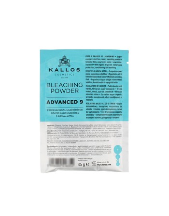 Ossidante Capelli Kallos Cosmetics Advanced 9 In polvere 35 g