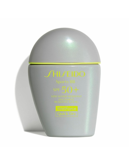 Crème Solaire Avec Couleur Shiseido WetForce Quick Dry Sports Light SPF50+ Teinte claire Spf 50 Light (30 ml)