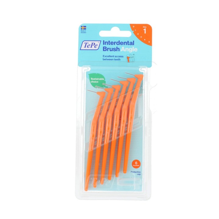 Interdentalbürsten Tepe Orange (6 Stücke)