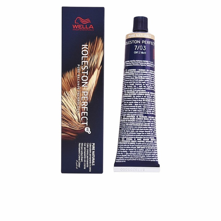 Tinte Permanente Wella Koleston Perfect Nº 7.03 (60 ml)