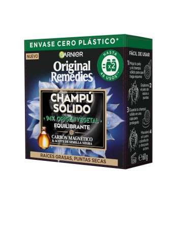 Champú Sólido Garnier Original Remedies Equilibrante Carbón magnético (60 g)