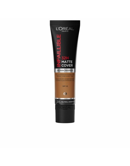 Flydende makeup foundation L'Oreal Make Up Infalible 32H Matte Cover Nº 315 neutral undertone Spf 25