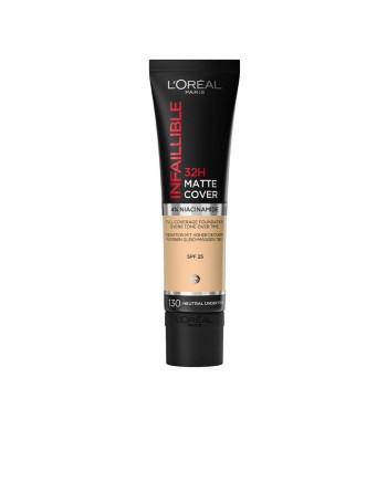Base de Maquillaje Fluida L'Oreal Make Up Infalible 32H Matte Cover Nº 130 neutral undertone Spf 25
