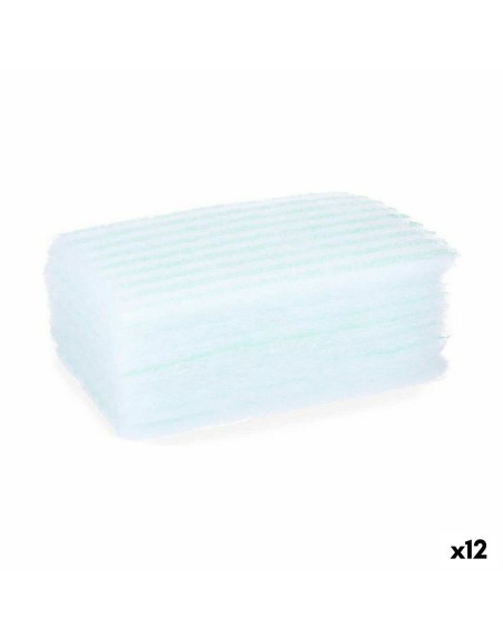 Spugna per il Corpo Sapone Azzurro Bianco 19,5 x 12 x 1,5 cm (12 Unità)