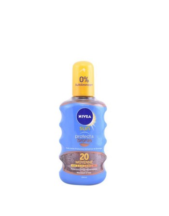 Sunscreen Oil Nivea Protect & Bronze 200 ml Spf 20 Spray