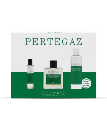 Set mit Herrenparfüm Pertegaz Gourmand EDP 3 Stücke