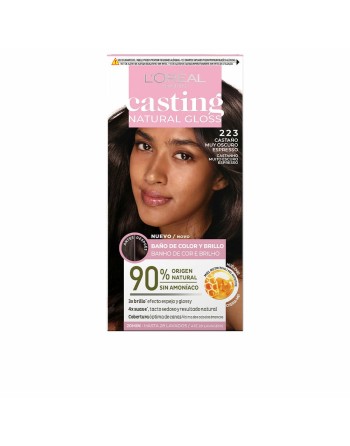 Semi-permanent Colourant L'Oreal Make Up Casting Natural Gloss Ammonia-free Nº 223-castaño muy oscuro espresso (180 ml)