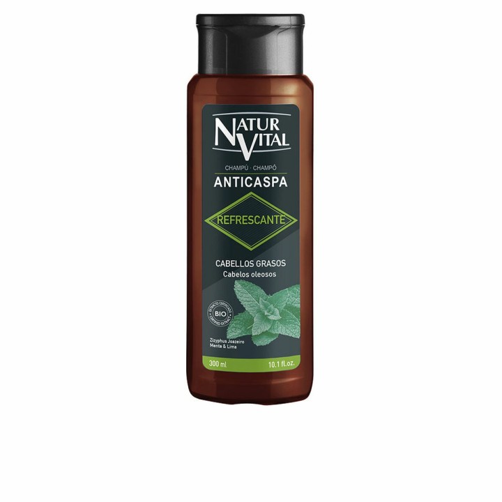 Anti-skæl Shampoo Naturvital Forfriskende (300 ml)