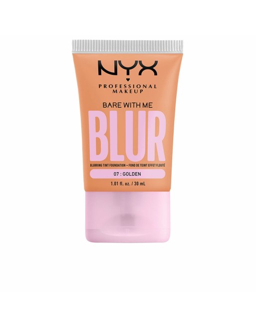 Flydende makeup foundation NYX Bare With Me Blur Nº 07- golden (30 ml)