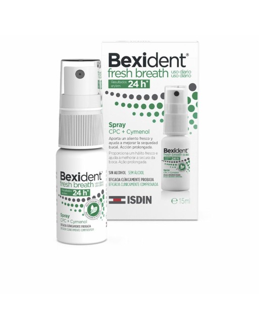 Spray per la bocca Isdin Bexident Fresh Breath 15 ml Spray Alito Fresco