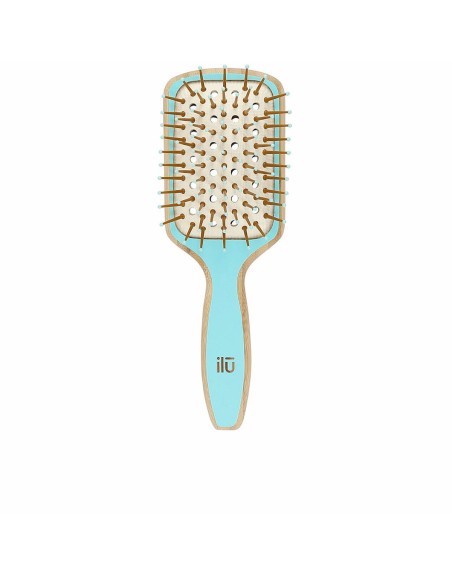 Spazzola Districante Ilū Bamboom Quadrato Azzurro