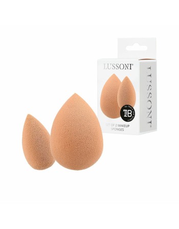 Svamp til Makeup Lussoni Esponjas Lote Beige 2 Dele