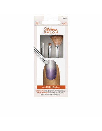 Set of Make-up Brushes Sally Hansen Pro Brush Lote 3 Pieces