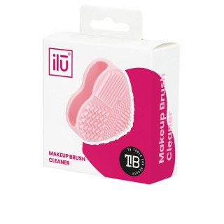 Renser til makeupbørster Ilū Brush Cleaner Hjerte Silikone (1 enheder)