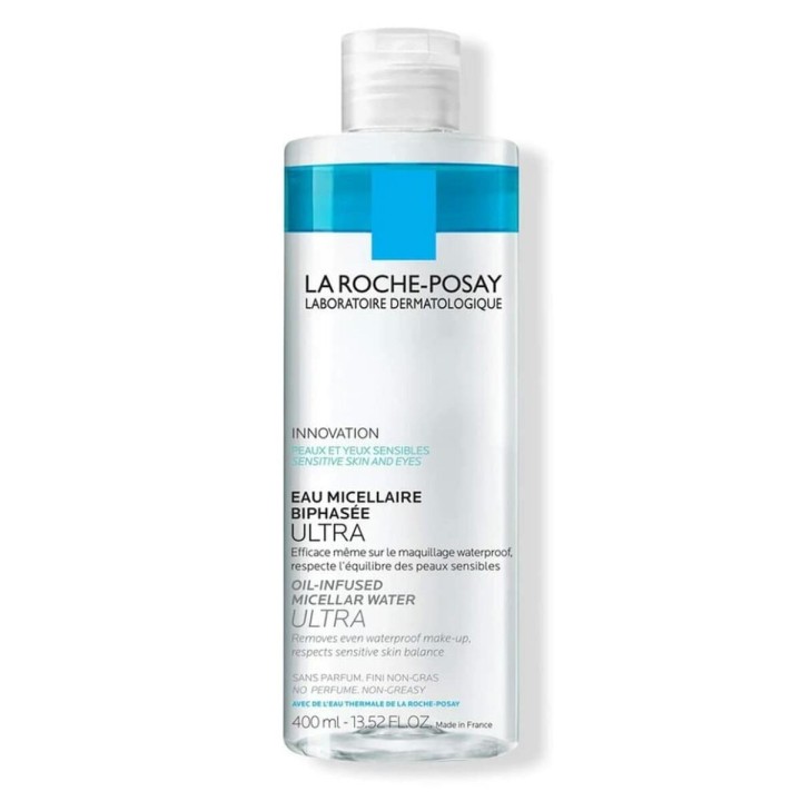 Makeupfjerner micellar vand La Roche Posay MB279600 Bifasisk 400 ml
