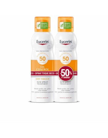 Körper-Sonnenschutzspray Eucerin Sensitive Protect Trocken 200 ml x 2
