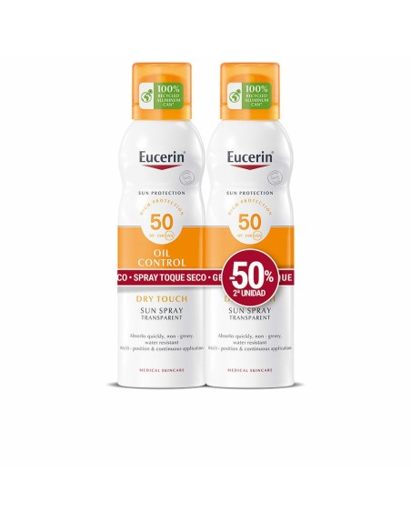 Protector Solar Corporal en Spray Eucerin Sensitive Protect Seco 200 ml x 2