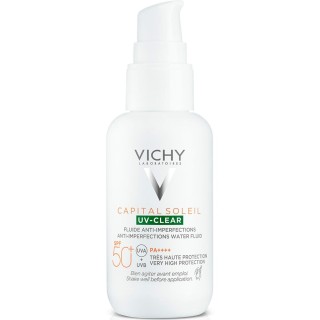 Protector Solar Fluido Vichy Capital Soleil Uv Clear Anti-imperfecciones Spf 50 (40 ml)