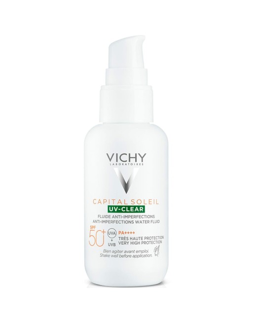 Protector Solar Fluido Vichy Capital Soleil Uv Clear Anti-imperfecciones Spf 50 (40 ml)