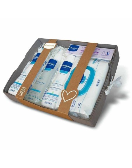 Set di igiene Mustela Canastilla Bebé Gris Lote Neonato 5 Pezzi