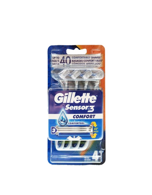 Manuel baberhøvl Gillette Sensor 3 Confort (4 enheder)