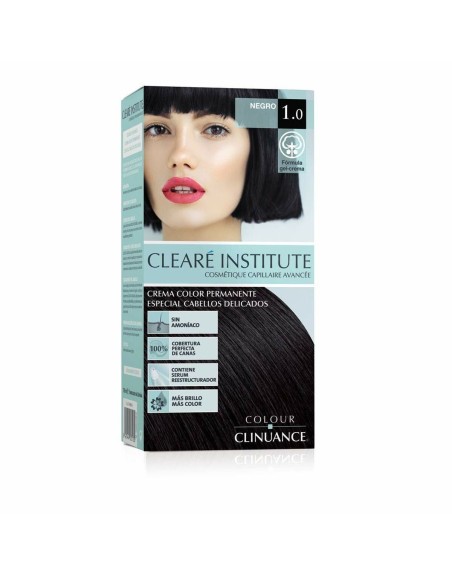 Permanent Colour Creme Clearé Institute Colour Clinuance Nº 1.0-negro