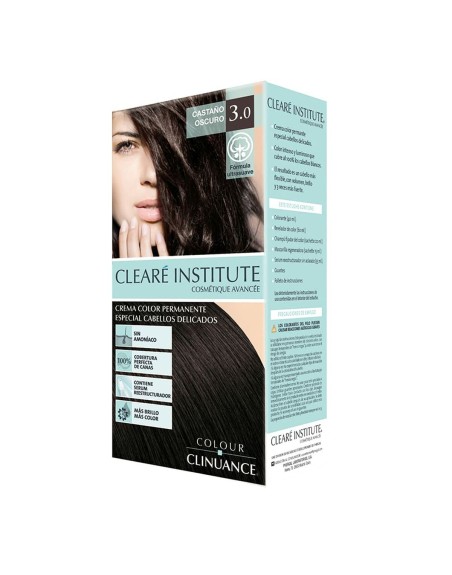 Dauerhafte Creme-Coloration Clearé Institute Colour Clinuance Nº 3.0-castaño oscuro (1 Stück)