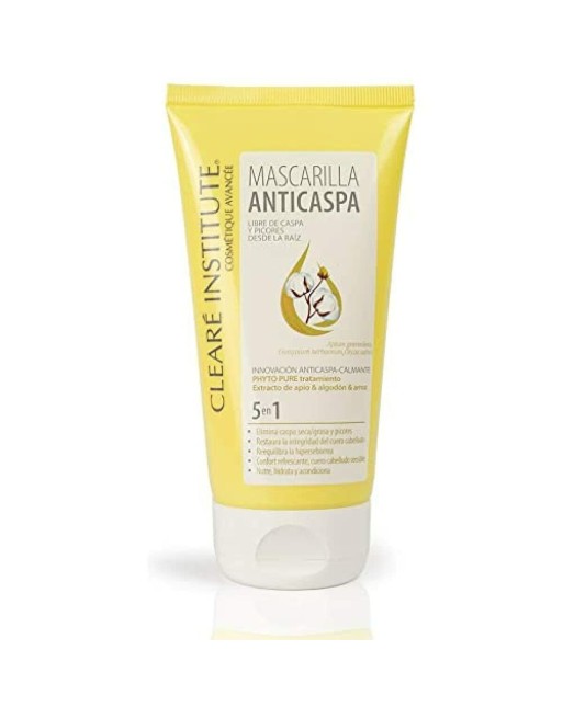 Masque pour cheveux Clearé Institute Anticaspa 5 en 1 Anti-pellicule 150 ml