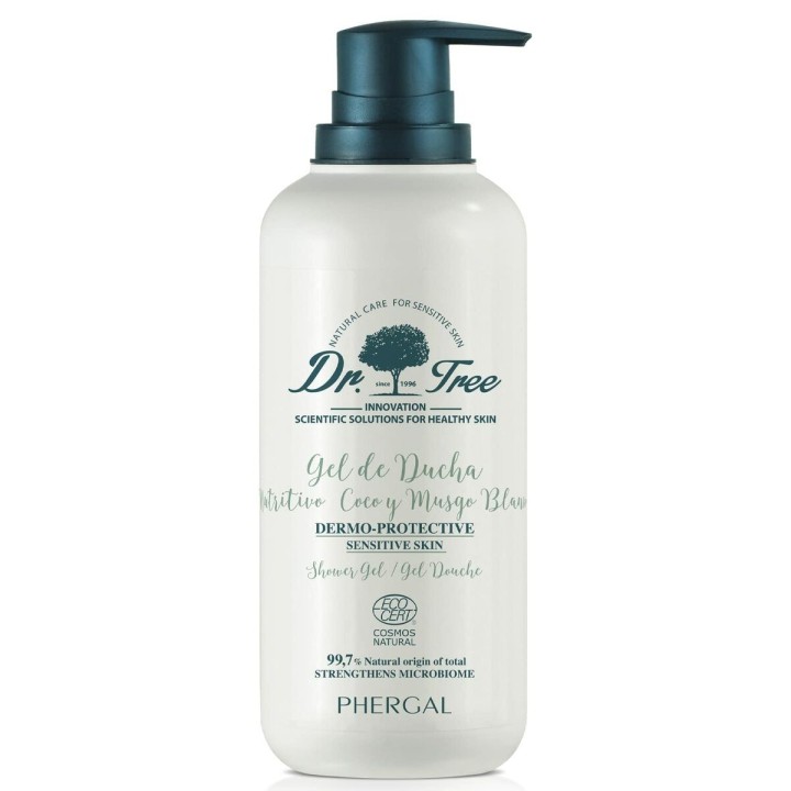 Shower gel Dr. Tree   Følsom hud Mosser Kokos Nærende 500 ml