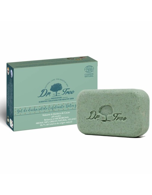 Gel solide Dr. Tree Gel De Ducha Sólido Peau sensible Exfoliant 120 g (Hydratant) (Calmant) (Rafraîchissant)