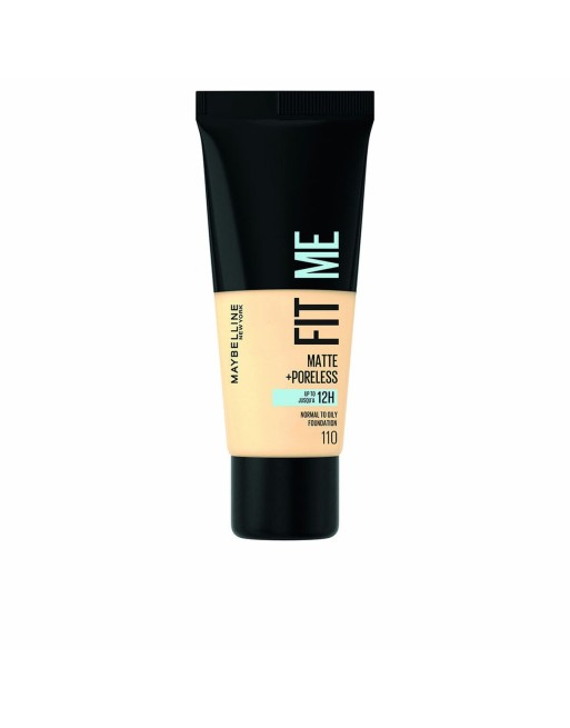 Base Cremosa per il Trucco Maybelline Fit Me Poreless Nº 110 30 ml