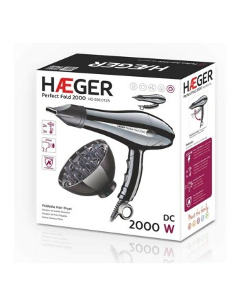 Hairdryer Haeger HD-200.012A 2000W Black 2000 W