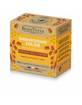 Shampoo Bar Beauterra Solide Honning Havregryn 75 g
