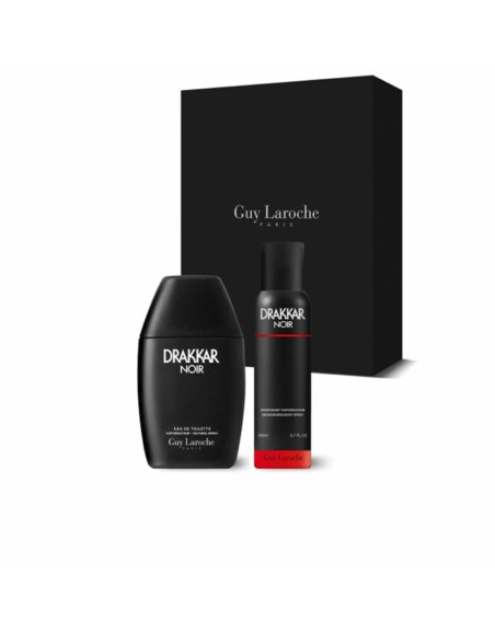 Set mit Herrenparfüm Guy Laroche DRAKKAR NOIR EDT 2 Stücke