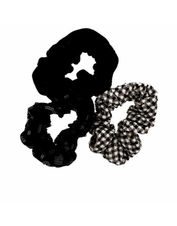 Elastici per capelli Inca   Nero (3 Pezzi)
